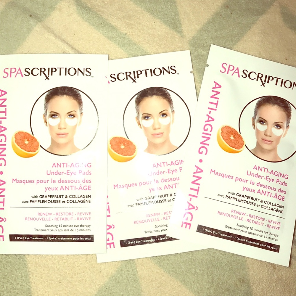 three anti aging under eye pads